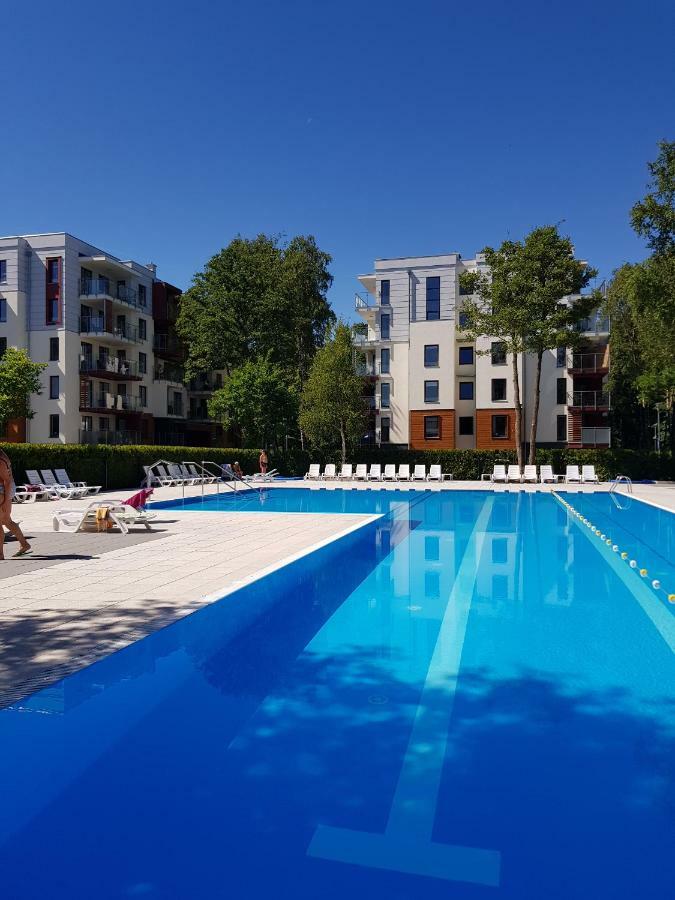 Apartament Pomaranczowy Z Basenem,Sauna-Blisko Morza. Kołobrzeg Buitenkant foto